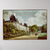 Aussicht auf das Schloss von Malmaison Poster (Vorne)