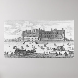 Aussicht auf das Schloss von Saint-Germain-en-Laye Poster