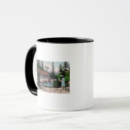 Aussicht auf das SchwimmbadAdams Springs, CA Tasse (Vorderseite Links)