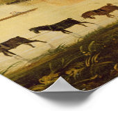 Aussicht auf das Shepperton an der Themse, nach Poster (Ecke)