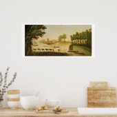 Aussicht auf das Shepperton an der Themse, nach Poster (Küche)