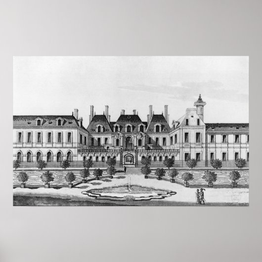 Aussicht auf das Soissons Hotel in Paris Poster (Vorne)