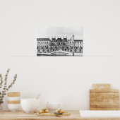 Aussicht auf das Soissons Hotel in Paris Poster (Küche)