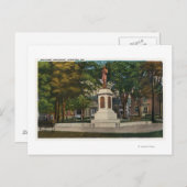 Aussicht auf das Soldaten-Denkmal Postkarte (Vorne/Hinten)