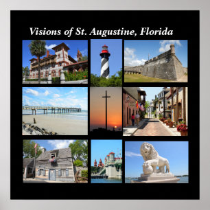 Aussicht auf das St. Augustine Florida Poster