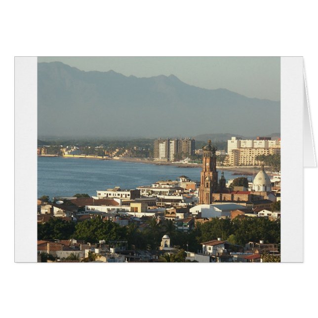 Aussicht auf das Stadtzentrum von Puerto Vallarta (Vorderseite (Horizontal))