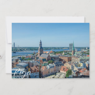 Aussicht auf das Stadtzentrum von Riga von oben