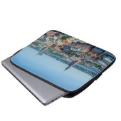 Aussicht auf das Stadtzentrum von Riga von oben Laptopschutzhülle (Vorne Knopf)