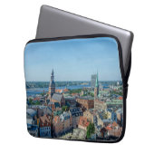 Aussicht auf das Stadtzentrum von Riga von oben Laptopschutzhülle (Vorderseite Links)