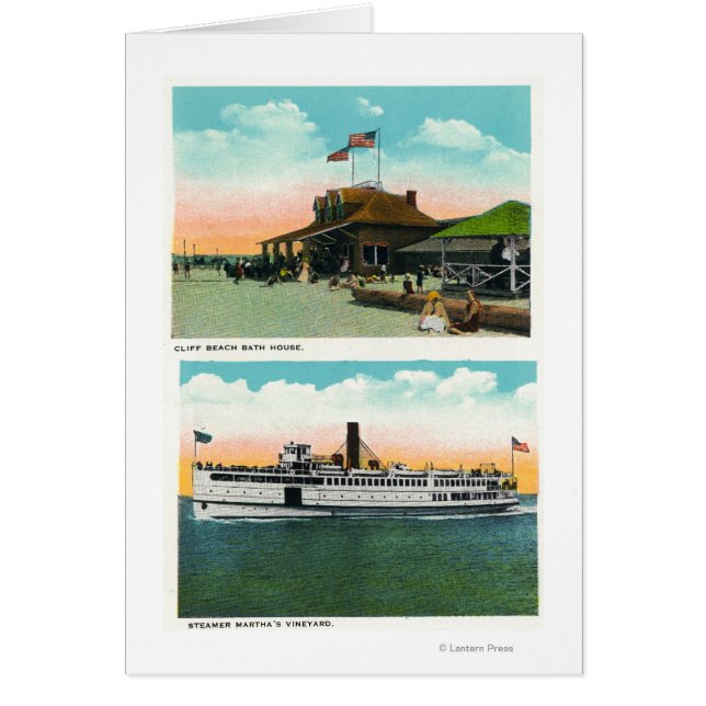 Aussicht auf das Strandbad von Cliff (Vorne)