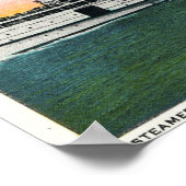 Aussicht auf das Strandbad von Cliff Poster (Ecke)