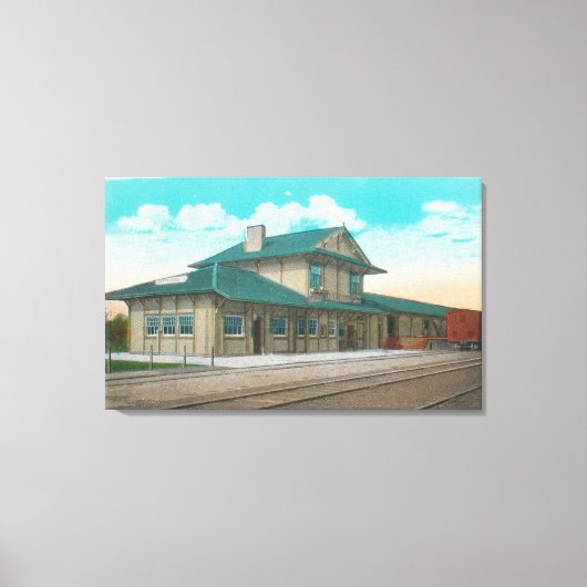 Aussicht auf das Südpazifiklager Santa Rosa, CA Leinwanddruck (Vorderseite)