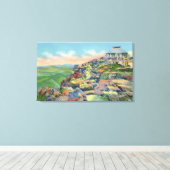 Aussicht auf das Summit House, Aufzug Terminal Leinwanddruck (Insitu (Holzboden))