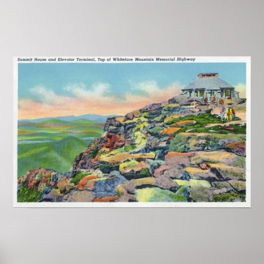 Aussicht auf das Summit House, Aufzug Terminal Poster (Vorne)