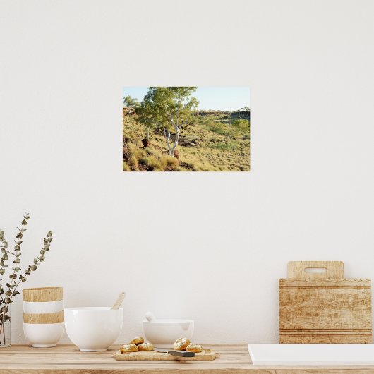 Aussicht auf das Tal Poster (Küche)