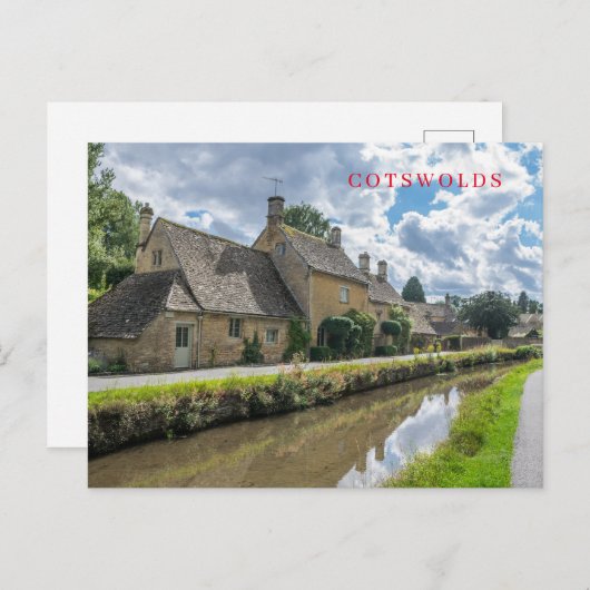 Aussicht auf das untere Schlachtdorf auf Postkarte (Vorne/Hinten)