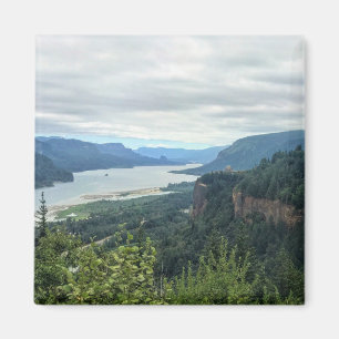 Aussicht auf das Vista House, Oregon Magnet