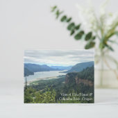Aussicht auf das Vista House, Oregon Postkarte (Stehend Vorderseite)