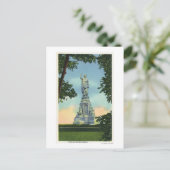 Aussicht auf das Vorväter-Denkmal # 2 Postkarte (Stehend Vorderseite)