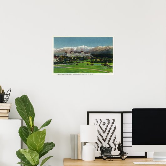 Aussicht auf das Washington Hotel, Präsidentenpala Poster (Heimbüro)