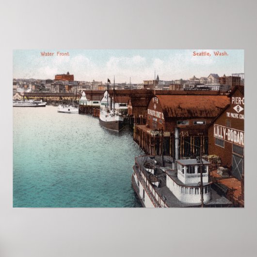 Aussicht auf das Wasser Poster (Vorne)