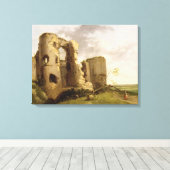 Aussicht auf das West Gate of Pevensey Castle, Sus Leinwanddruck (Insitu (Holzboden))