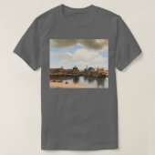 Aussicht auf Delft 1661 Johannes Vermeer T-Shirt (Design vorne)