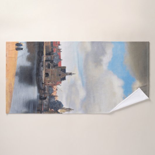Aussicht auf Delft, Johannes Vermeer, 1659-1660 Badehandtuch (Badehandtuch)