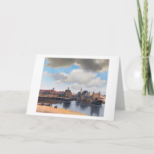 Aussicht auf Delft, Johannes Vermeer, 1659-1660 Karte (Vorderseite)