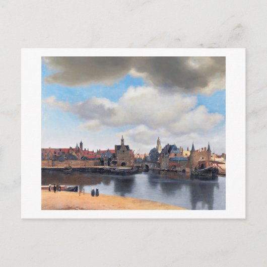 Aussicht auf Delft, Johannes Vermeer, 1659-1660 Postkarte (Vorderseite)