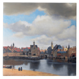 Aussicht auf Delft, Johannes Vermeer Fliese