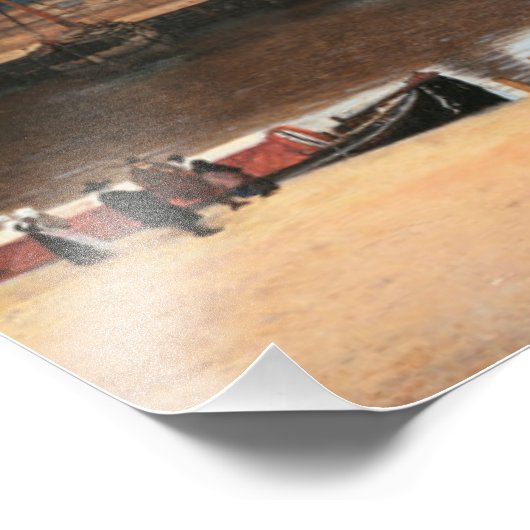 Aussicht auf Delft von Johannes Vermeer Fotodruck (Ecke)