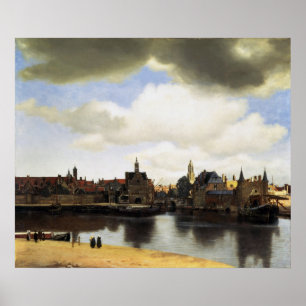 Aussicht auf Delft von Johannes Vermeer Poster