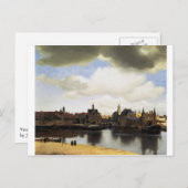 Aussicht auf Delft von Johannes Vermeer Postkarte (Vorne/Hinten)