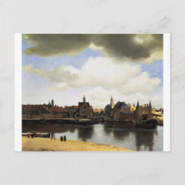 Aussicht auf Delft von Johannes Vermeer Postkarte