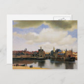 Aussicht auf Delft von Johannes Vermeer Postkarte (Vorne/Hinten)