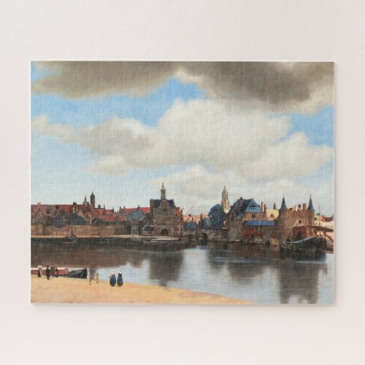 Aussicht auf Delft von Johannes Vermeer Puzzle (Horizontal)