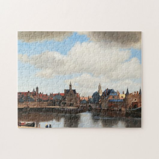Aussicht auf Delft von Johannes Vermeer Puzzle (Horizontal)