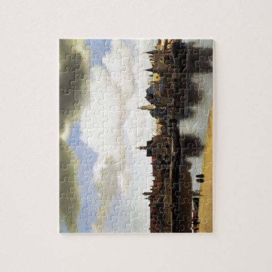 Aussicht auf Delft von Johannes Vermeer Puzzle (Vertikal)