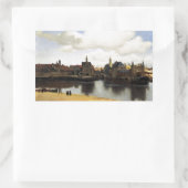 Aussicht auf Delft von Johannes Vermeer Rechteckiger Aufkleber (Tasche)
