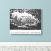 Aussicht auf den als La Sanguese bekannten Turm Leinwanddruck (Insitu (Holzboden))