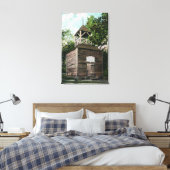 Aussicht auf den alten Belfry # 2 Leinwanddruck (Insitu (Schlafzimmer))