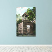 Aussicht auf den alten Belfry # 2 Leinwanddruck (Insitu (Holzboden))