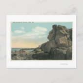 Aussicht auf den alten Mann der Felsformation Postkarte (Vorderseite)