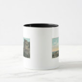 Aussicht auf den alten Mann der Felsformation Tasse (Zentrum)