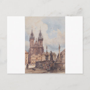 Aussicht auf den Altstädter Ring mit der Kirche Postkarte