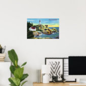 Aussicht auf den Atkinson Leuchtturm 2 Poster (Heimbüro)