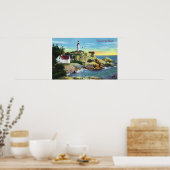 Aussicht auf den Atkinson Leuchtturm 2 Poster (Küche)