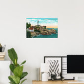 Aussicht auf den Atkinson Leuchtturm Poster (Heimbüro)