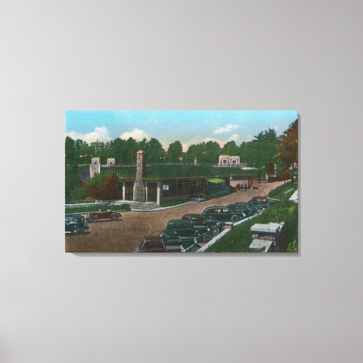 Aussicht auf den Ausable Chasm-Eingang Leinwanddruck (Vorderseite)